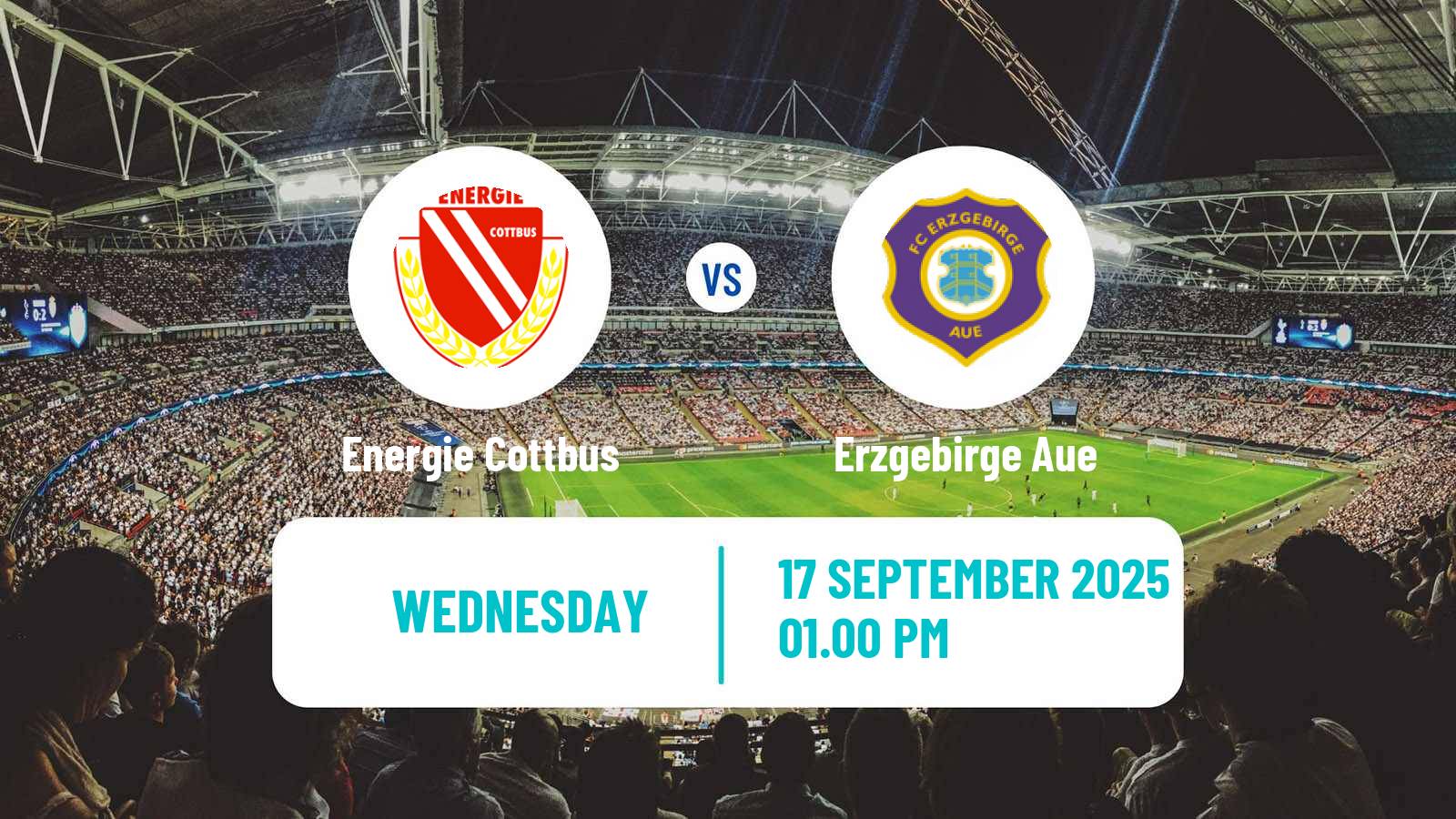 Football German 3 Bundesliga Energie Cottbus - Erzgebirge Aue