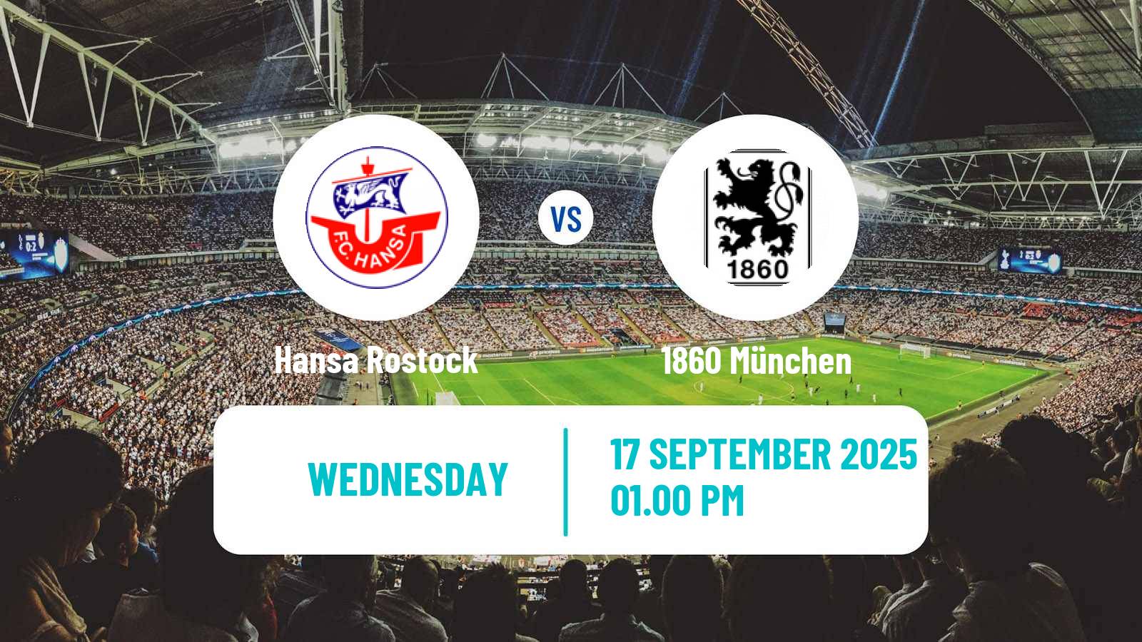Football German 3 Bundesliga Hansa Rostock - 1860 München