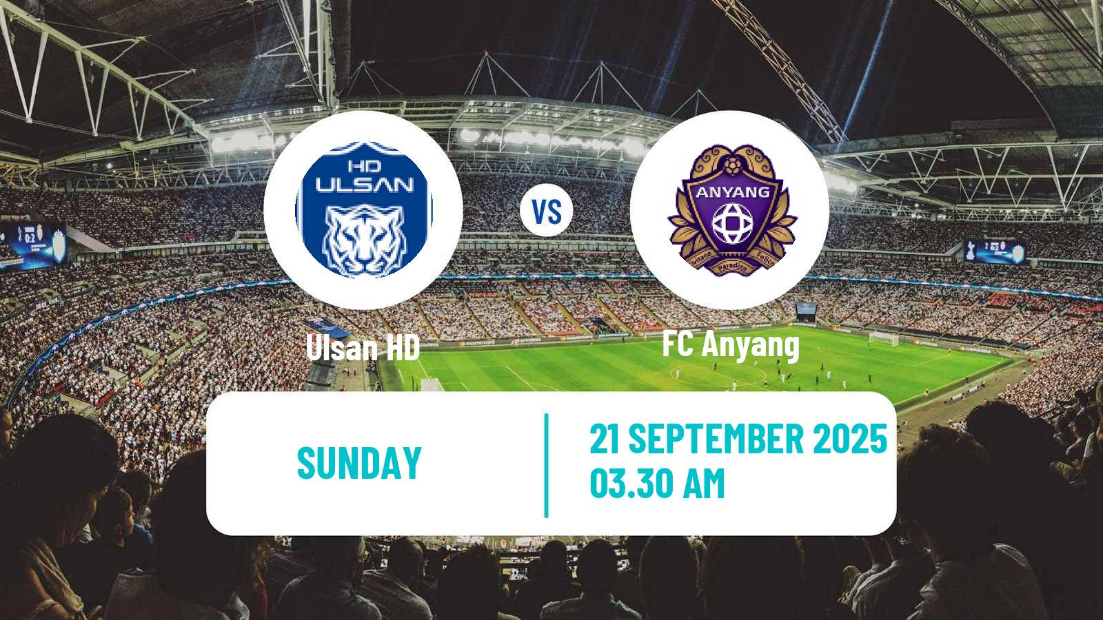 Football South Korean K-League 1 Ulsan HD - Anyang