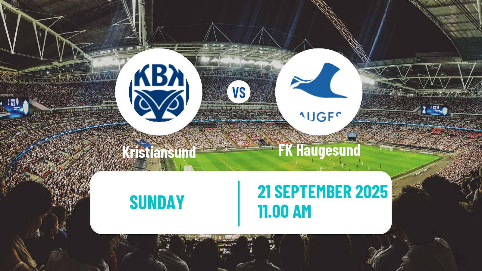 Football Norwegian Eliteserien Kristiansund - Haugesund