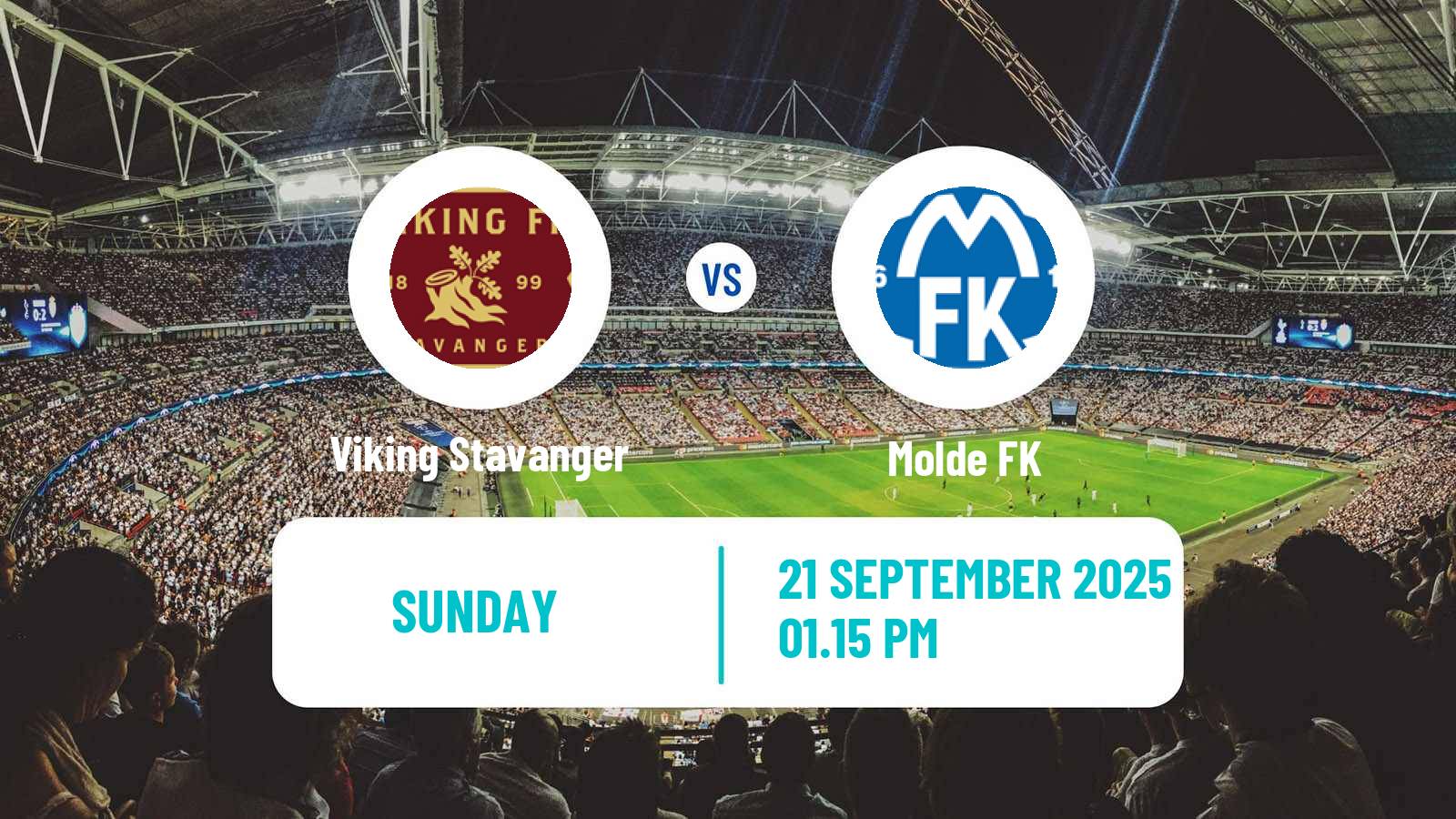 Football Norwegian Eliteserien Viking Stavanger - Molde