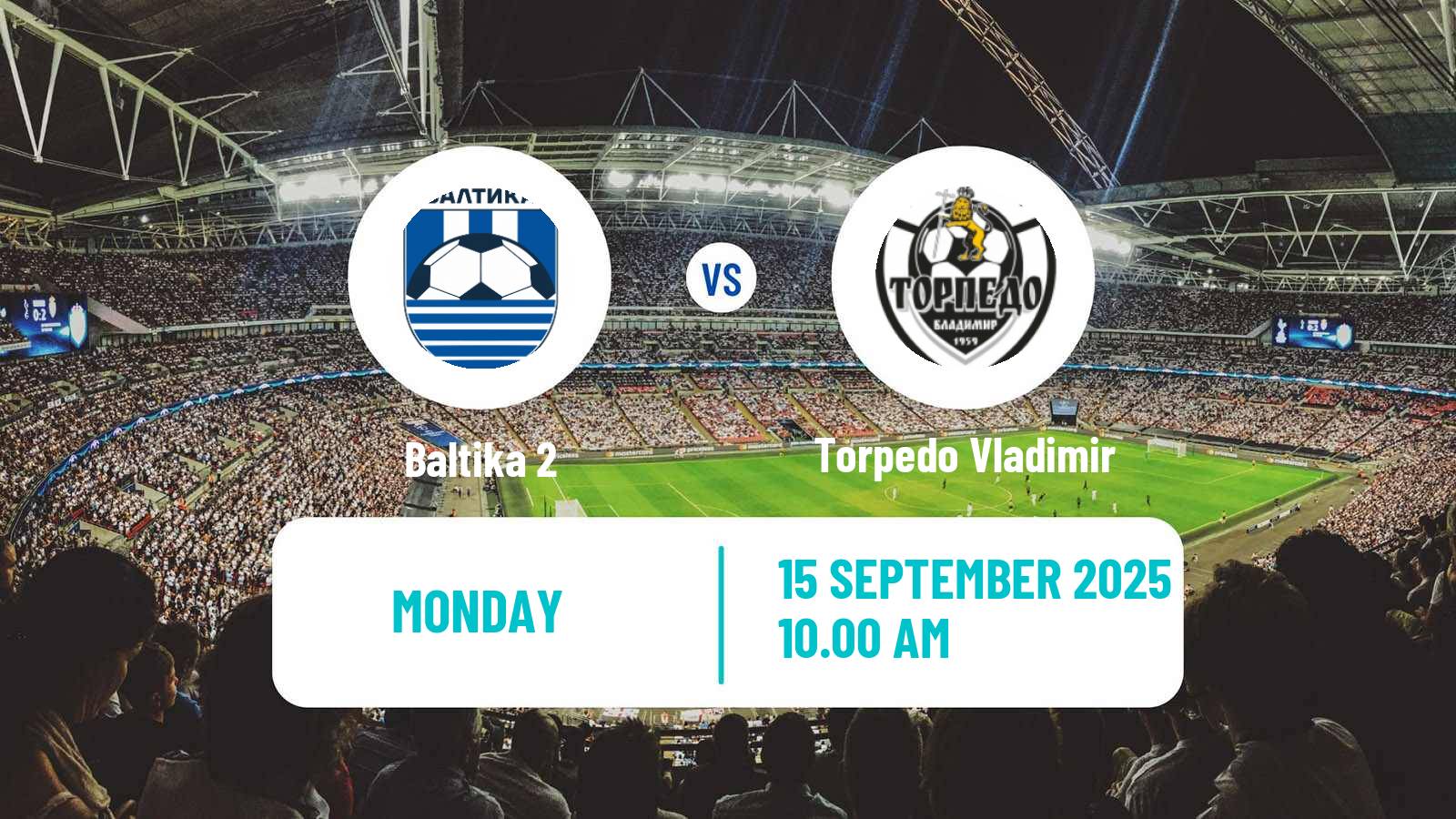 Football FNL 2 Division B Group 2 Baltika 2 - Torpedo Vladimir
