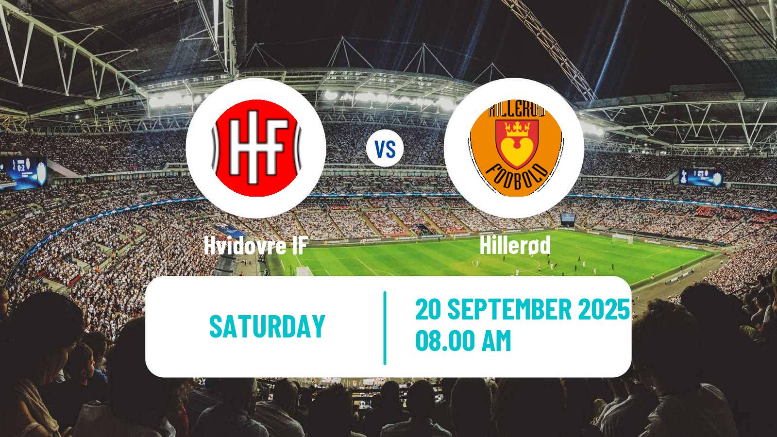 Football Danish 1 Division Hvidovre - Hillerød