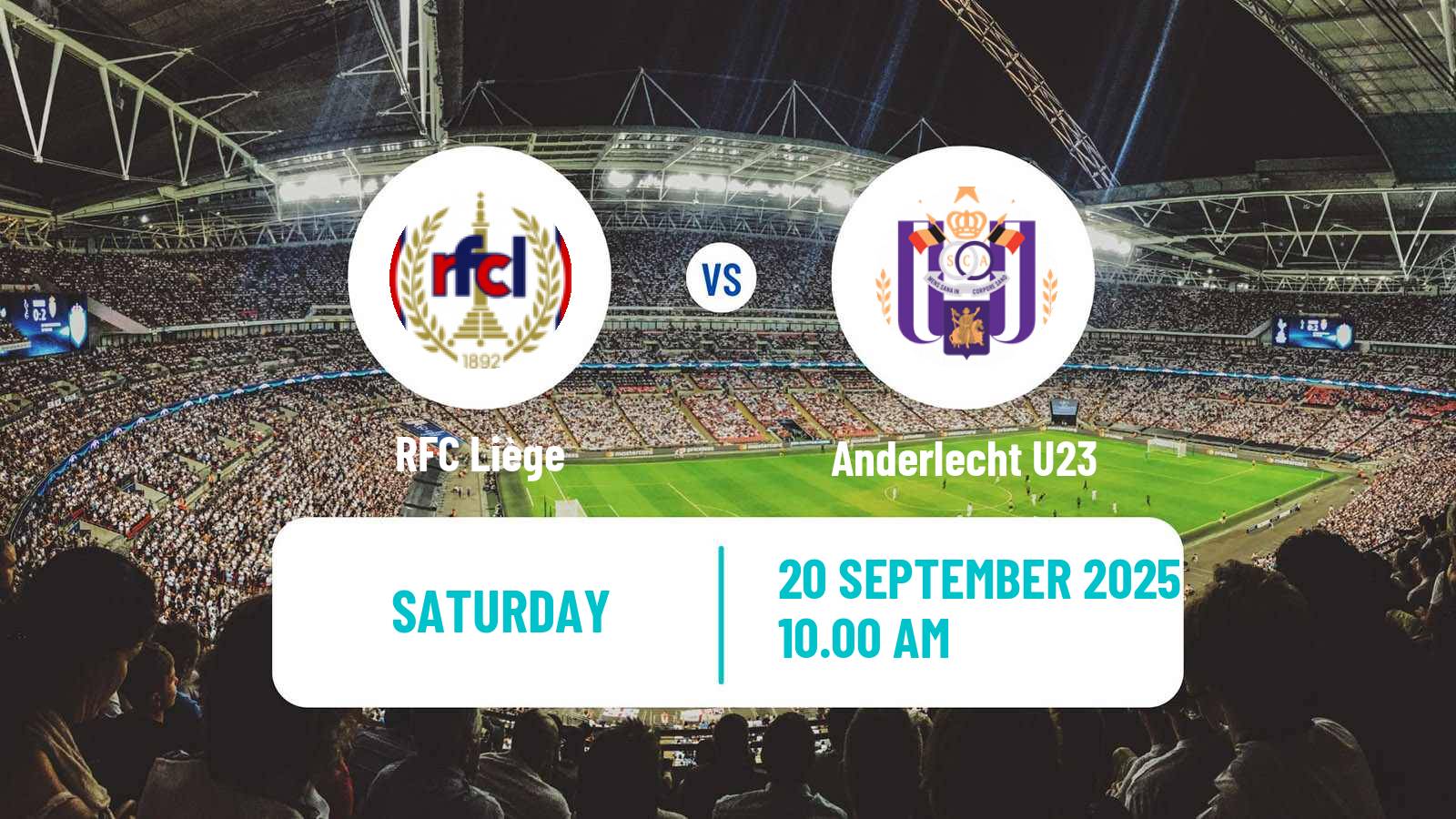 Football Belgian Сhallenger Pro League RFC Liège - Anderlecht U23