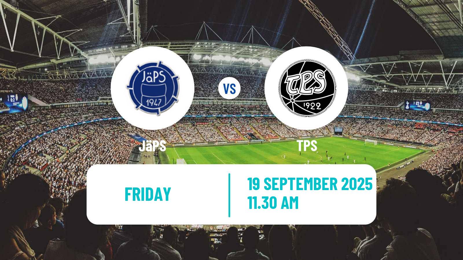 Football Finnish Ykkosliiga JäPS - TPS