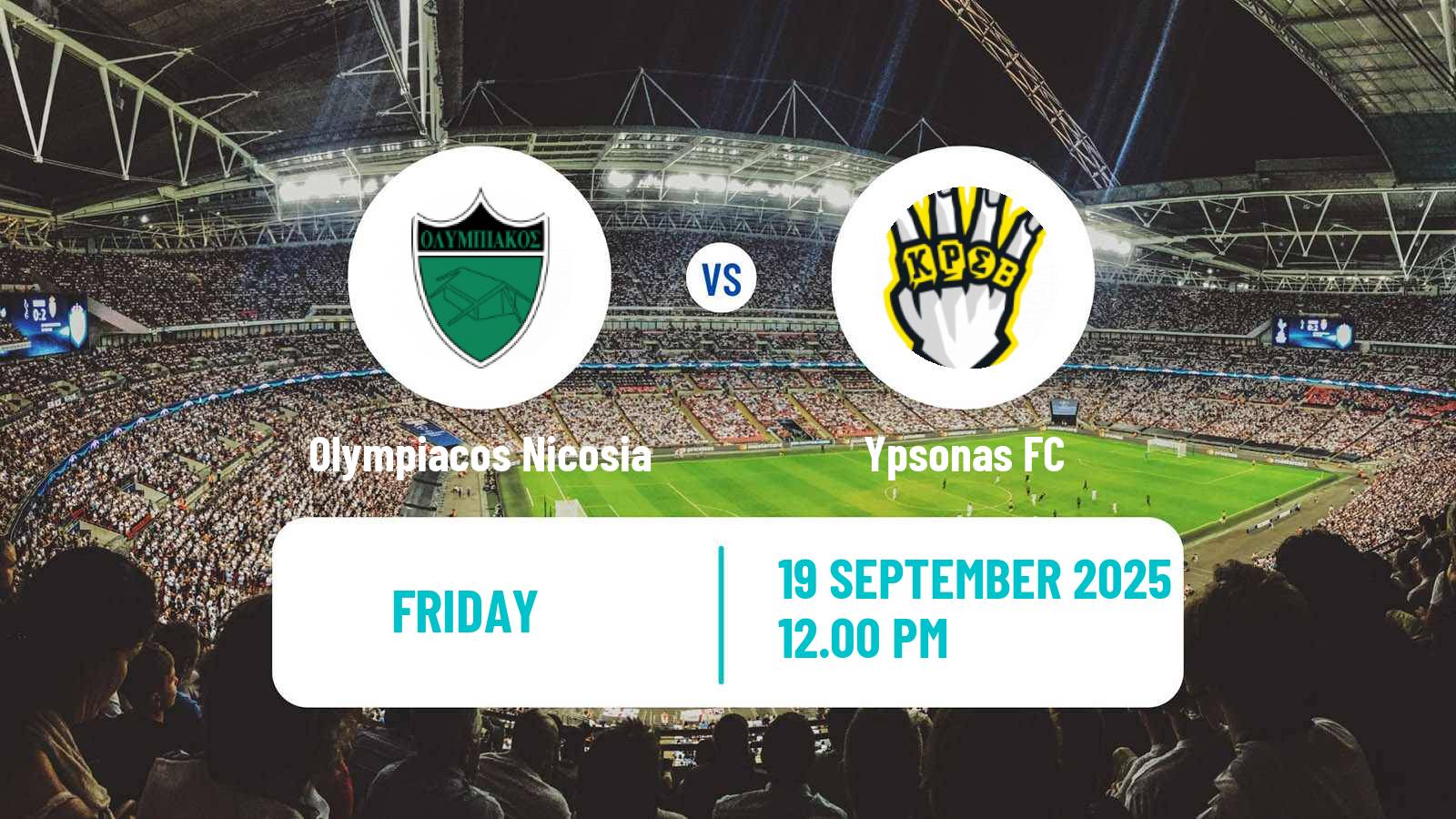 Football Cypriot First Division Olympiacos Nicosia - Krasava Ypsonas