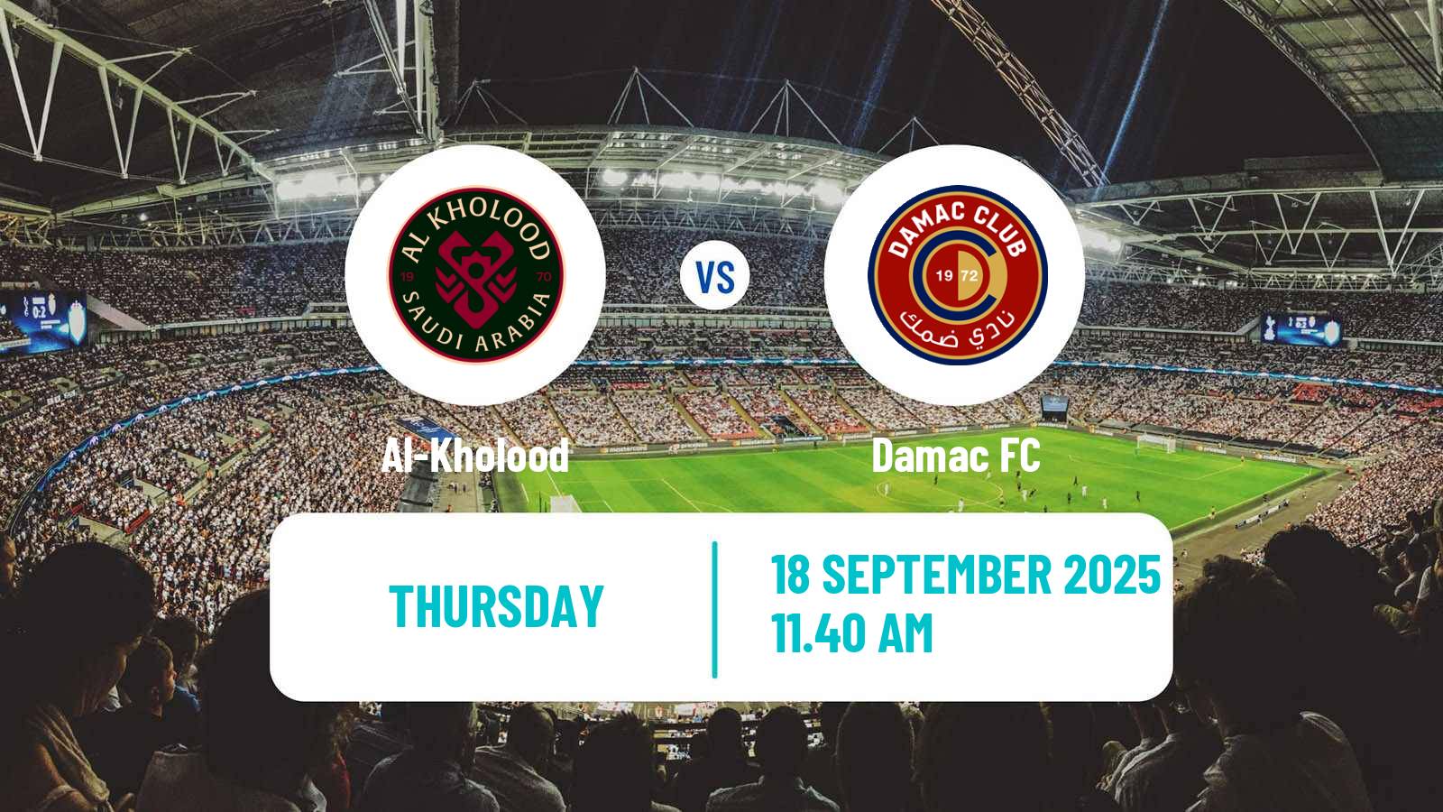 Football Saudi Professional League Al-Kholood - Damac