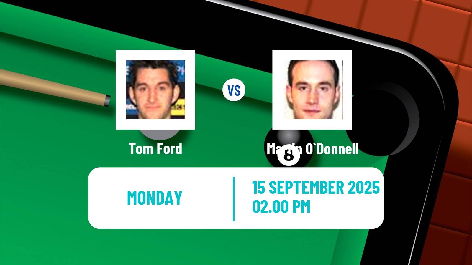 Snooker English Open Tom Ford - Martin O`Donnell