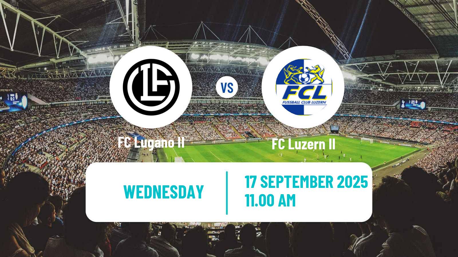 Football Swiss Promotion League Lugano II - Luzern II