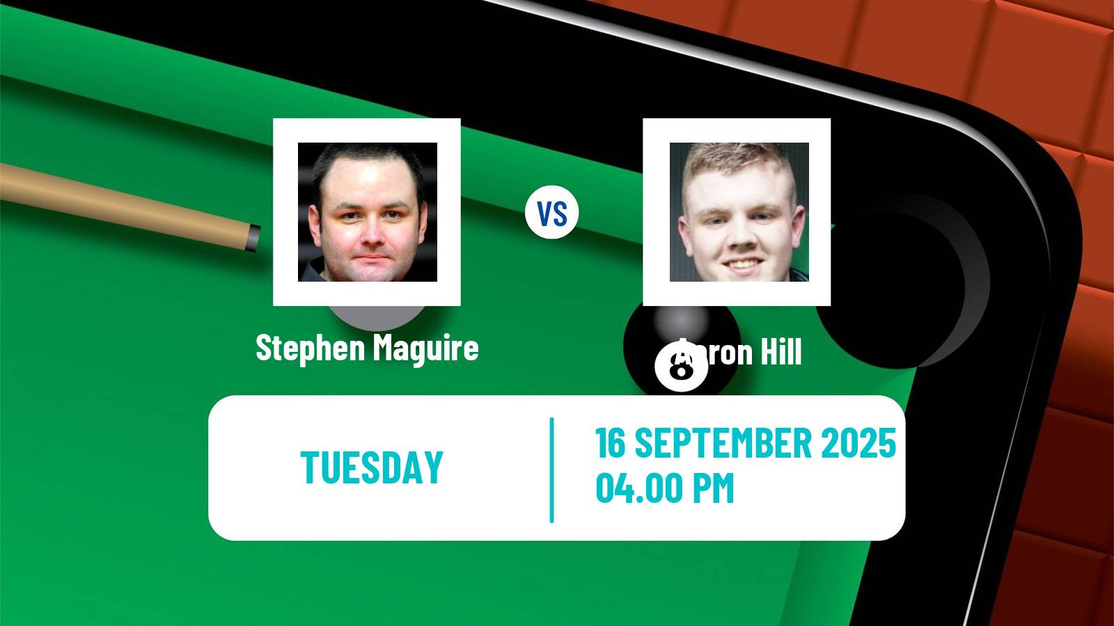 Snooker English Open Stephen Maguire - Aaron Hill
