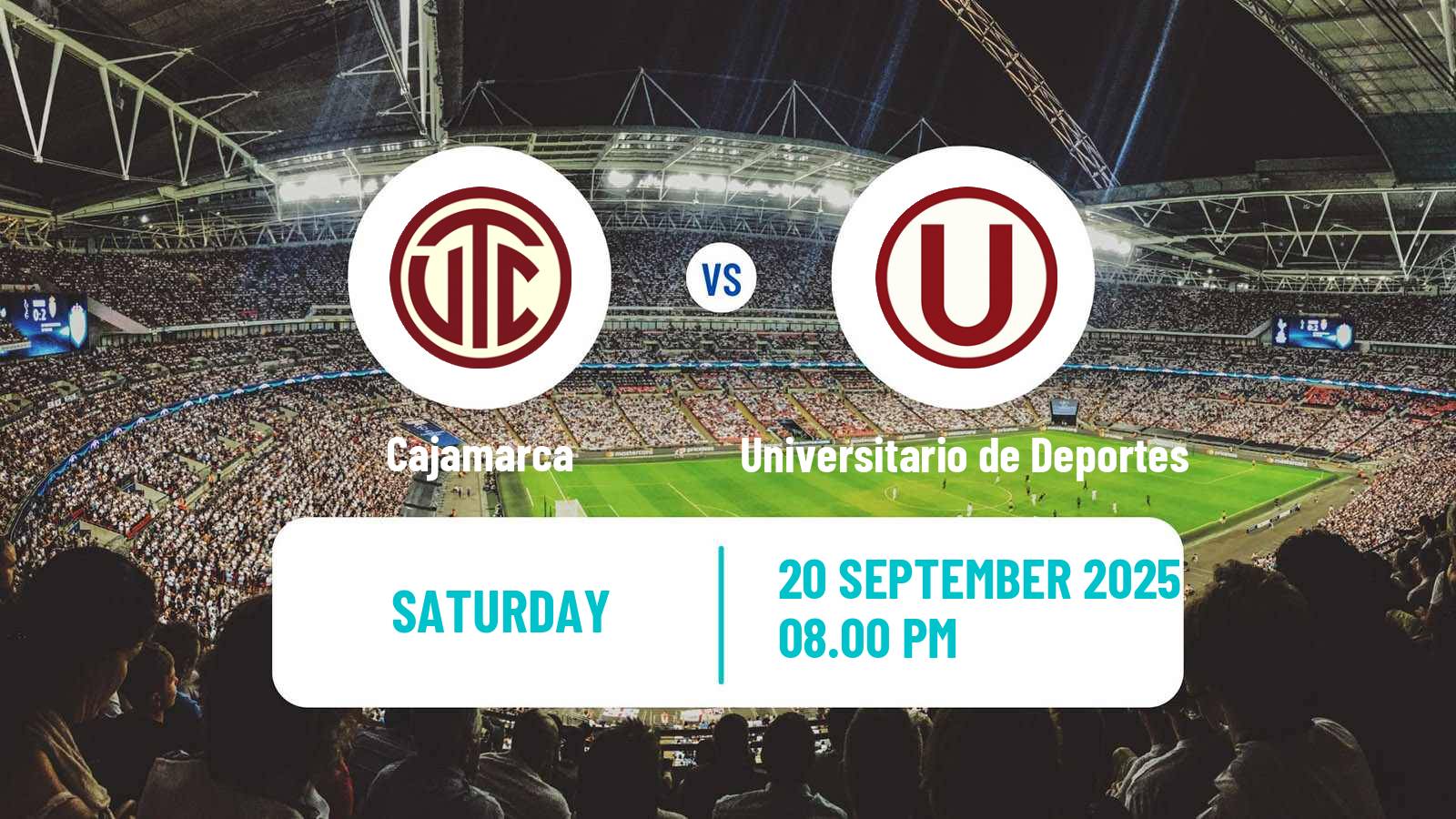 Football Peruvian Liga 1 Cajamarca - Universitario de Deportes