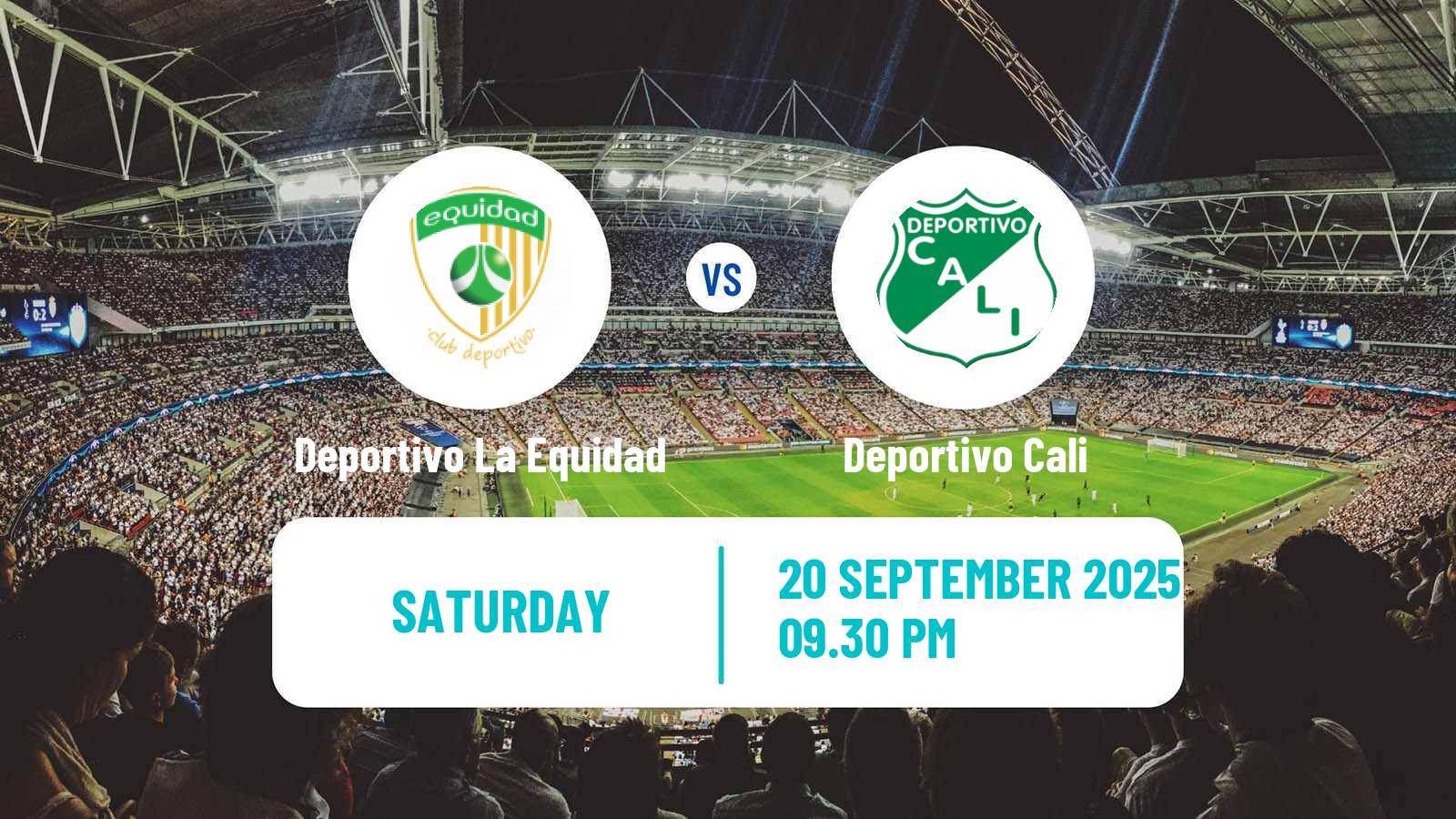 Football Colombian Primera A Deportivo La Equidad - Deportivo Cali