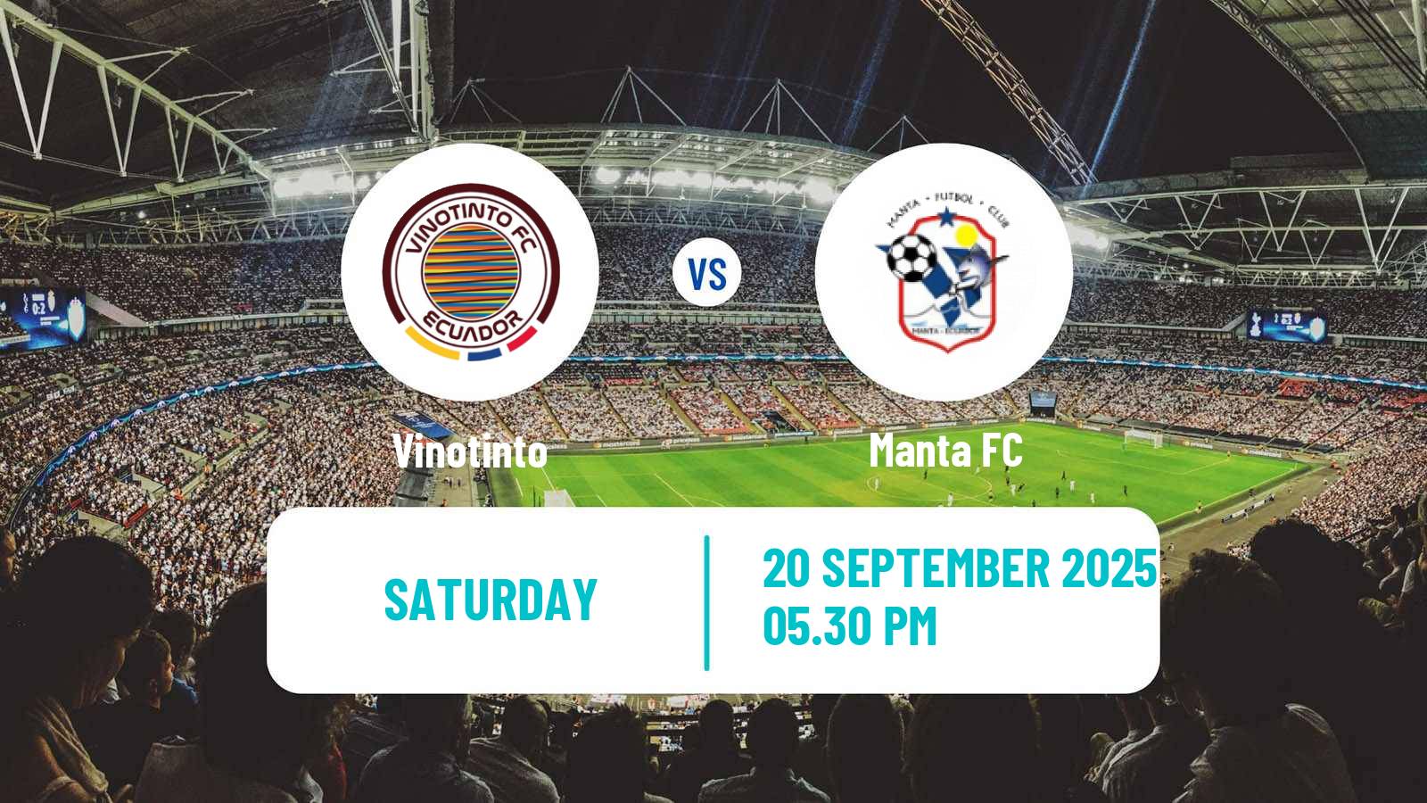 Football Ecuadorian Liga Pro Vinotinto - Manta