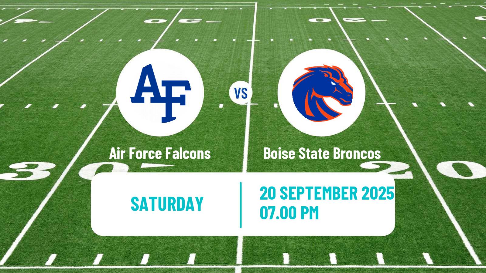 American football NCAA College Football Air Force Falcons - Boise State Broncos