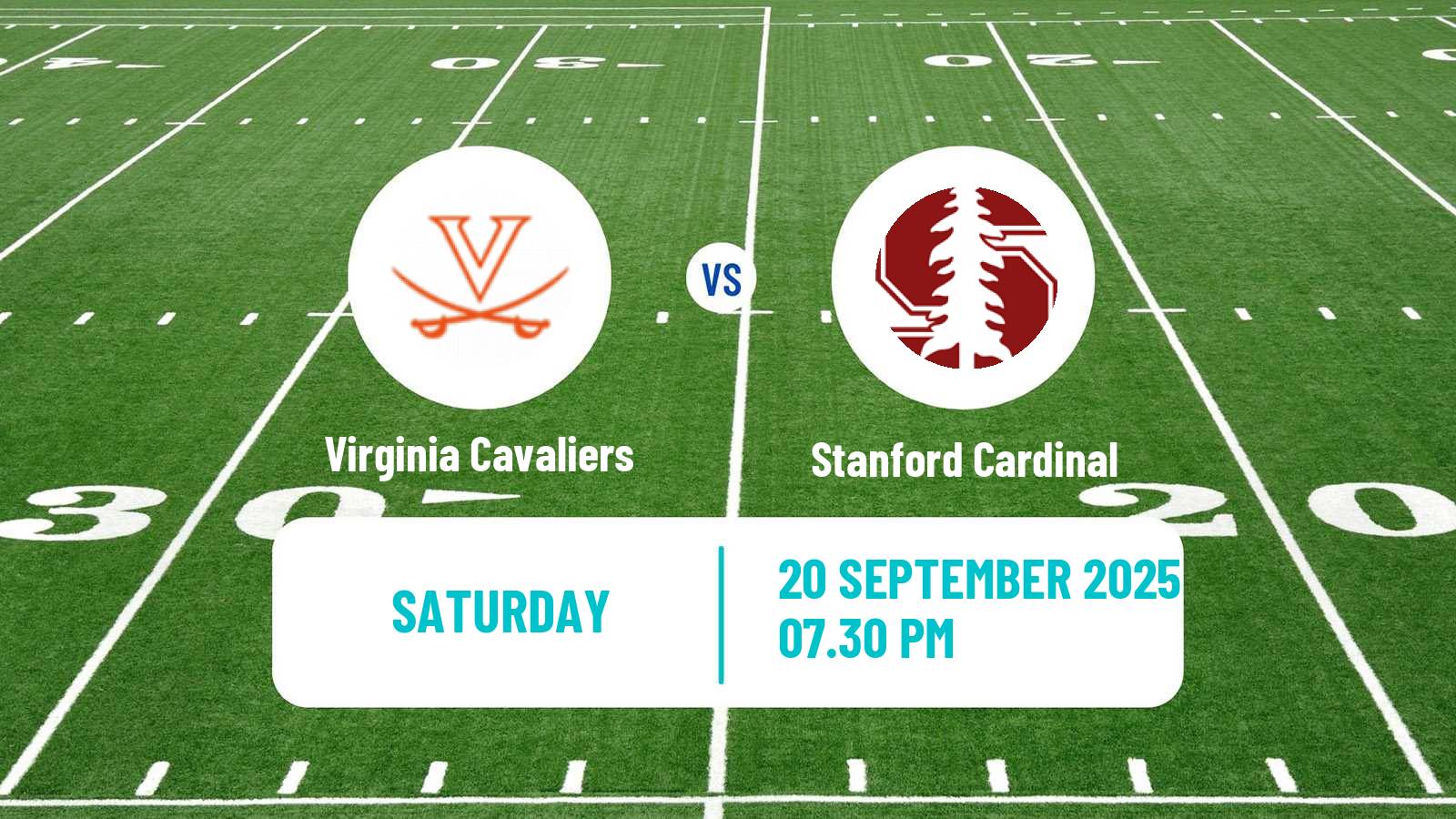 American football NCAA College Football Virginia Cavaliers - Stanford Cardinal