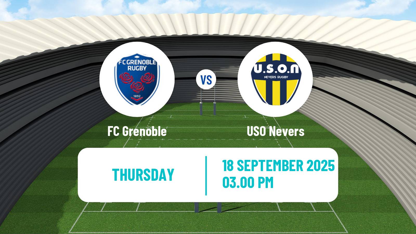 Rugby union French Pro D2 FC Grenoble - Nevers