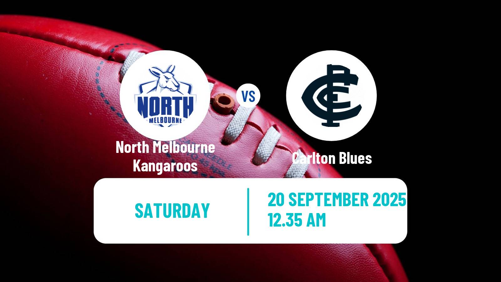 Aussie rules AFL Women North Melbourne Kangaroos - Carlton Blues