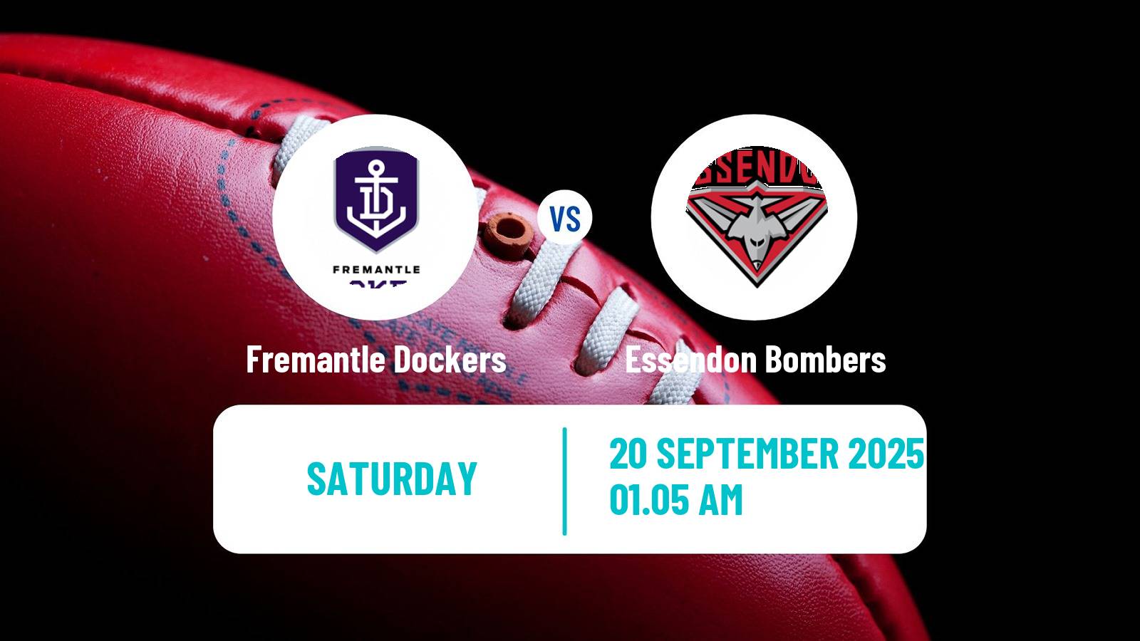 Aussie rules AFL Women Fremantle Dockers - Essendon Bombers