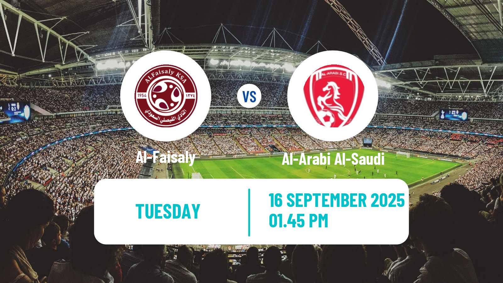 Football Saudi Division 1 Al-Faisaly - Al-Arabi Al-Saudi