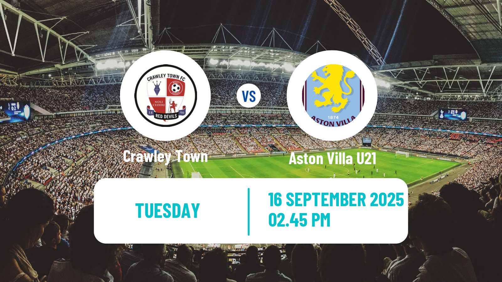 Football English EFL Trophy Crawley Town - Aston Villa U21