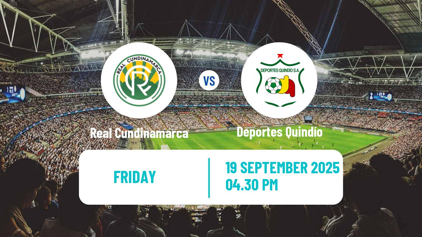 Football Colombian Primera B Real Cundinamarca - Deportes Quindío