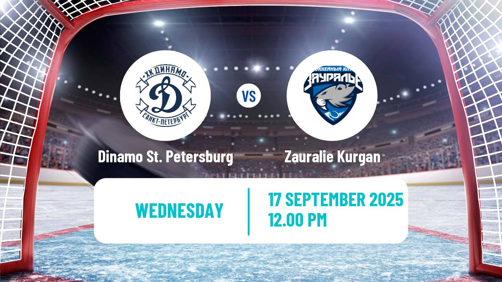 Hockey VHL Dinamo St. Petersburg - Zauralie Kurgan