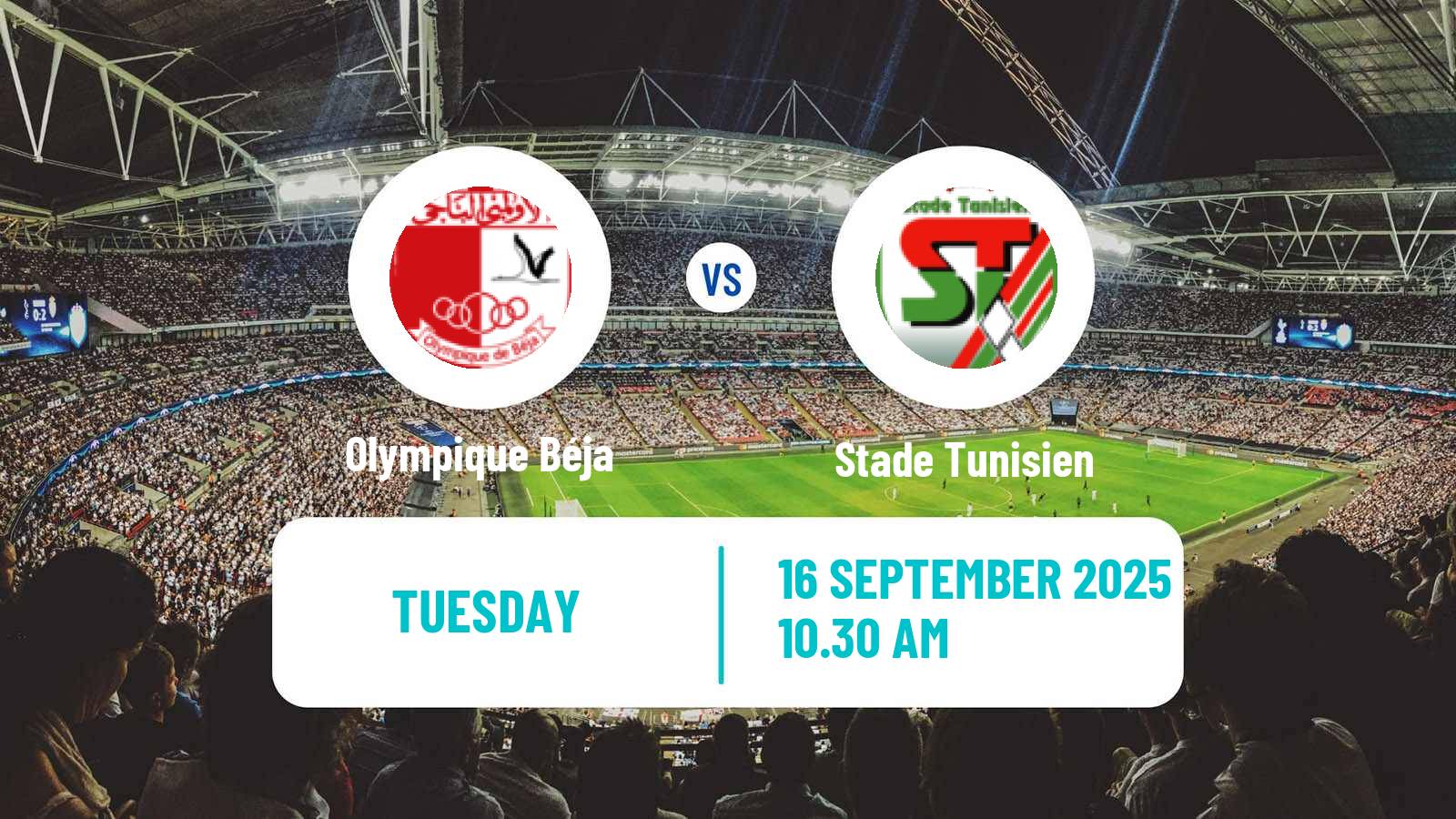 Football Tunisian Ligue Professionnelle 1 Olympique Béja - Stade Tunisien