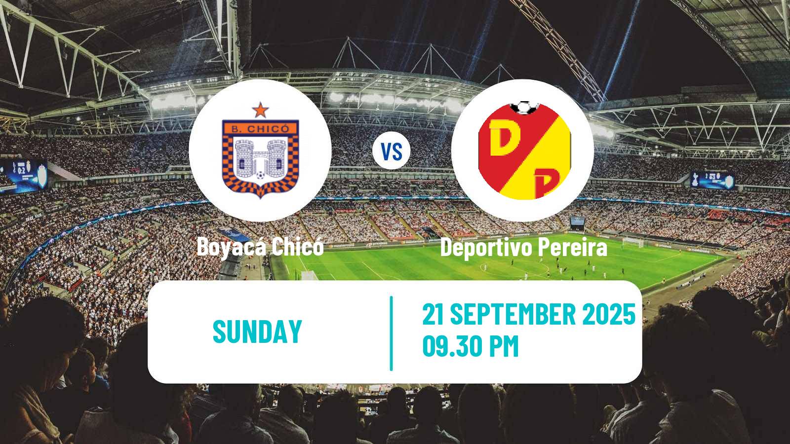 Football Colombian Primera A Boyacá Chicó - Deportivo Pereira