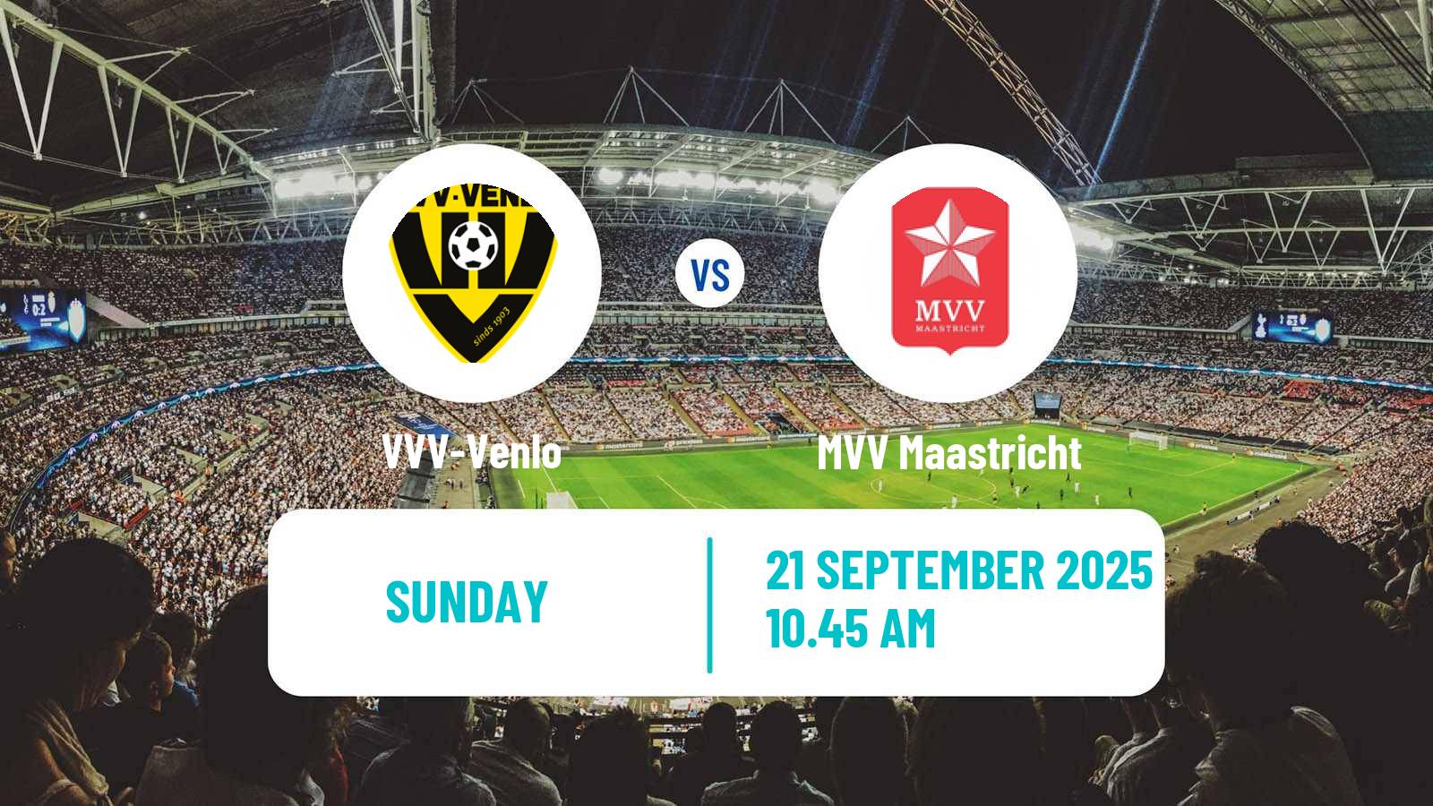 Football Dutch Eerste Divisie VVV-Venlo - MVV Maastricht