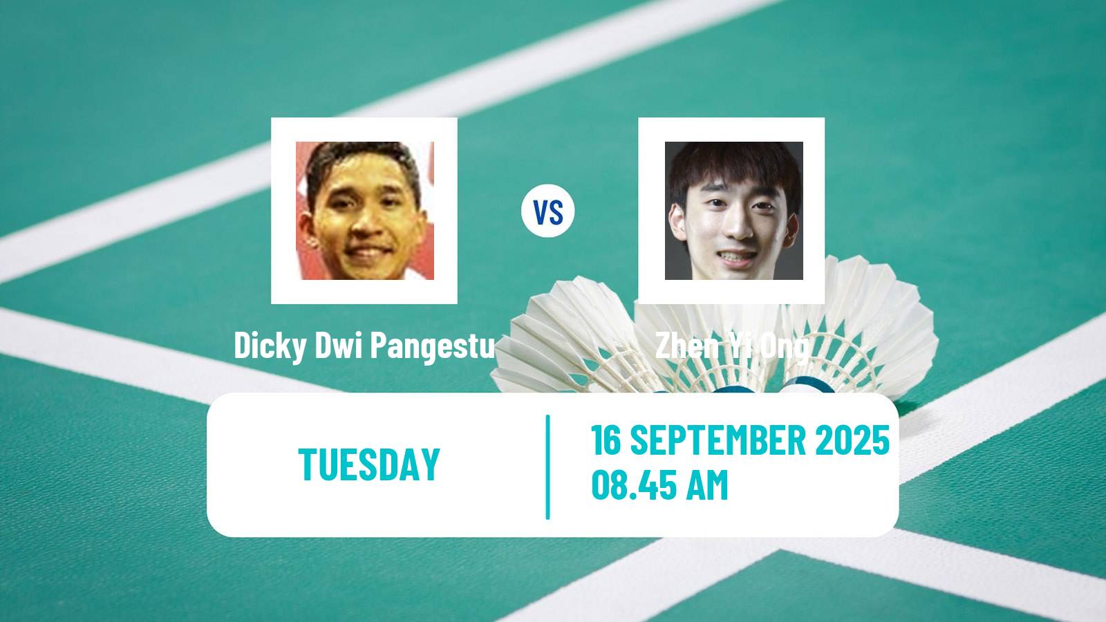 Badminton BWF World Tour Indonesia Masters 2 Men Dicky Dwi Pangestu - Zhen Yi Ong