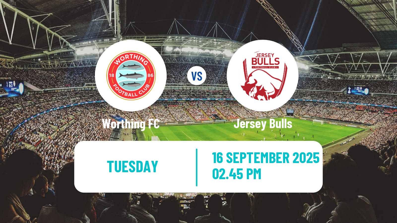 Football English FA Cup Worthing - Jersey Bulls