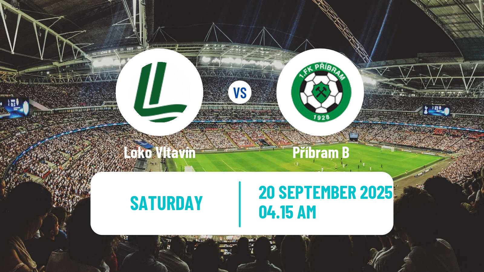 Football Czech CFL Group A Loko Vltavín - Příbram B