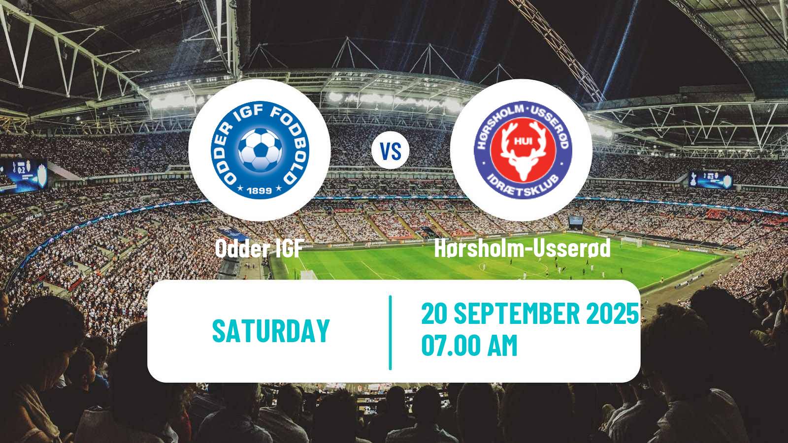 Football Danish 3 Division Odder - Hørsholm-Usserød