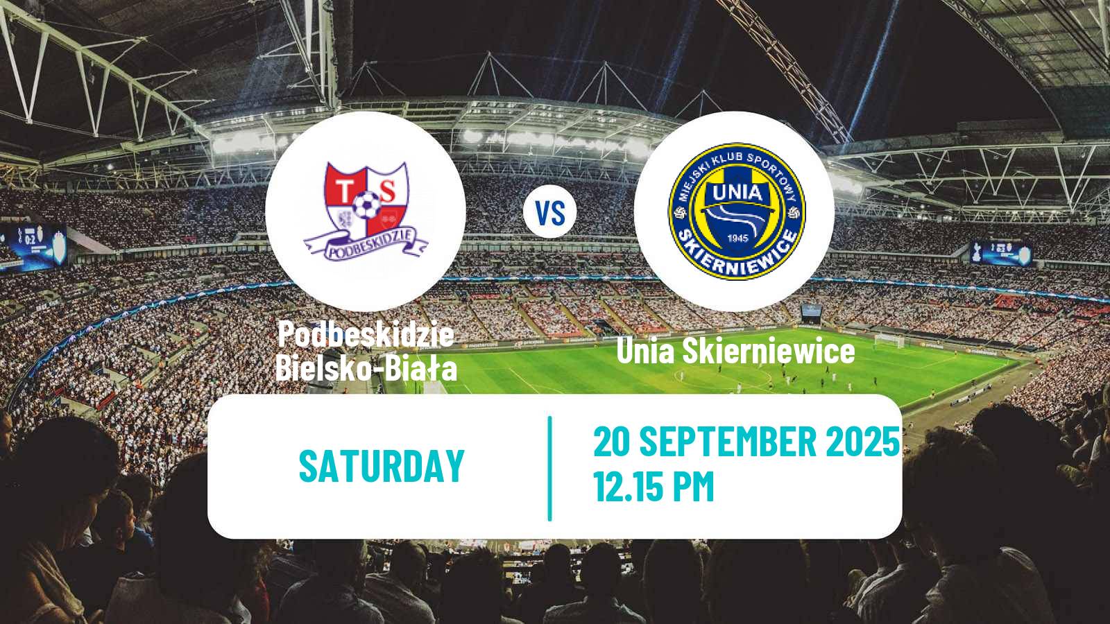 Football Polish Division 2 Podbeskidzie Bielsko-Biała - Unia Skierniewice