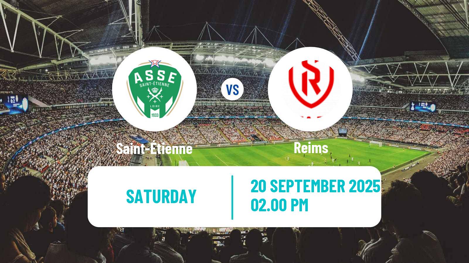 Football French Ligue 2 Saint-Étienne - Reims