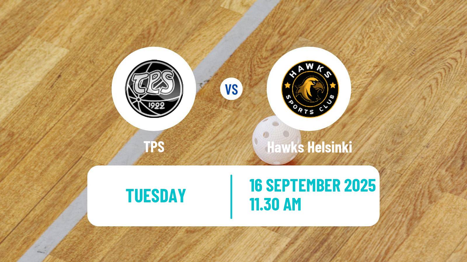 Floorball Finnish F-Liiga TPS - Hawks Helsinki