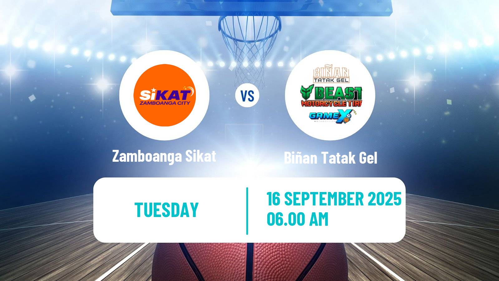 Basketball Philippines MBPL  Zamboanga Sikat - Biñan Tatak Gel