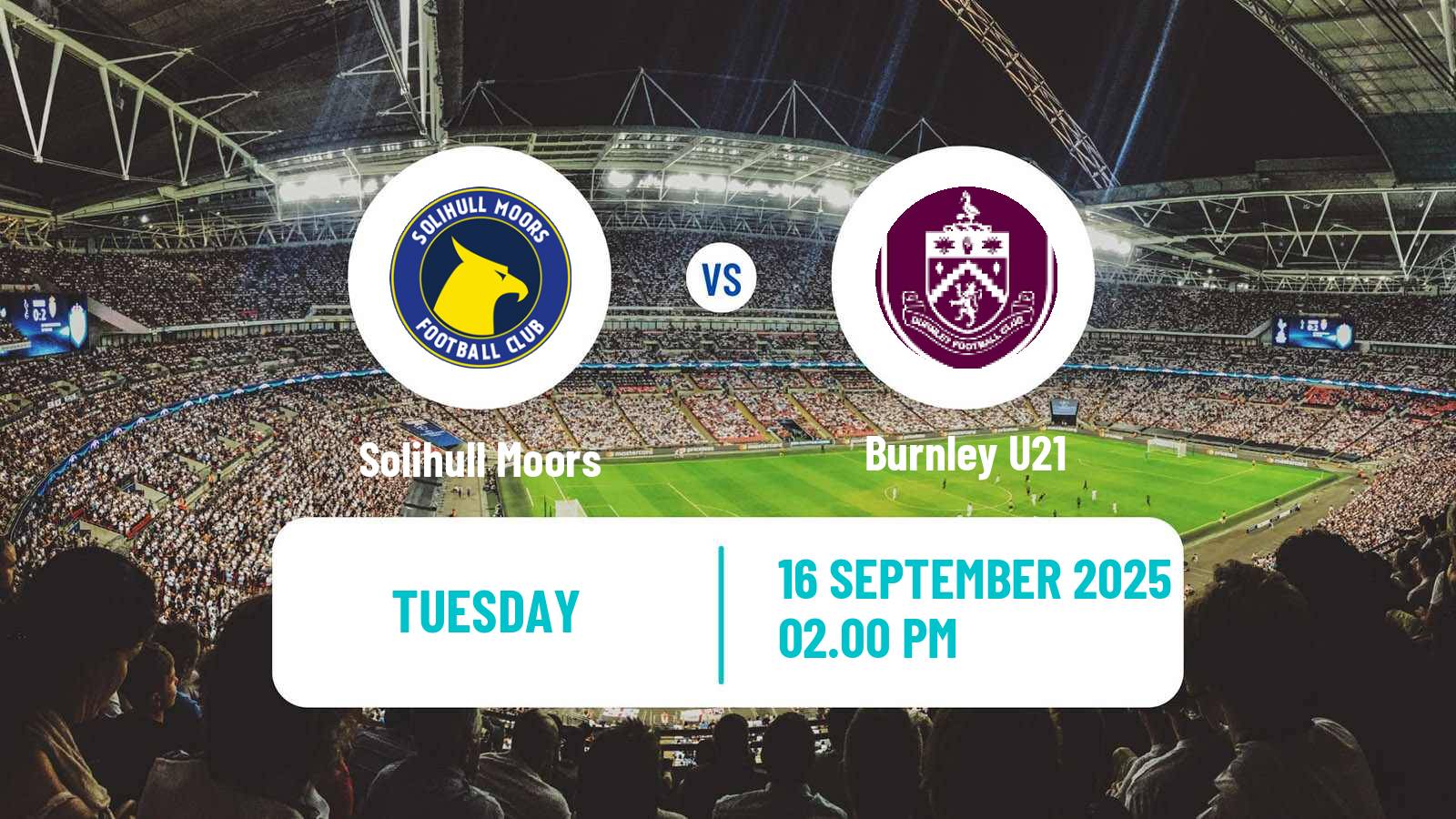 Football English National League Cup Solihull Moors - Burnley U21