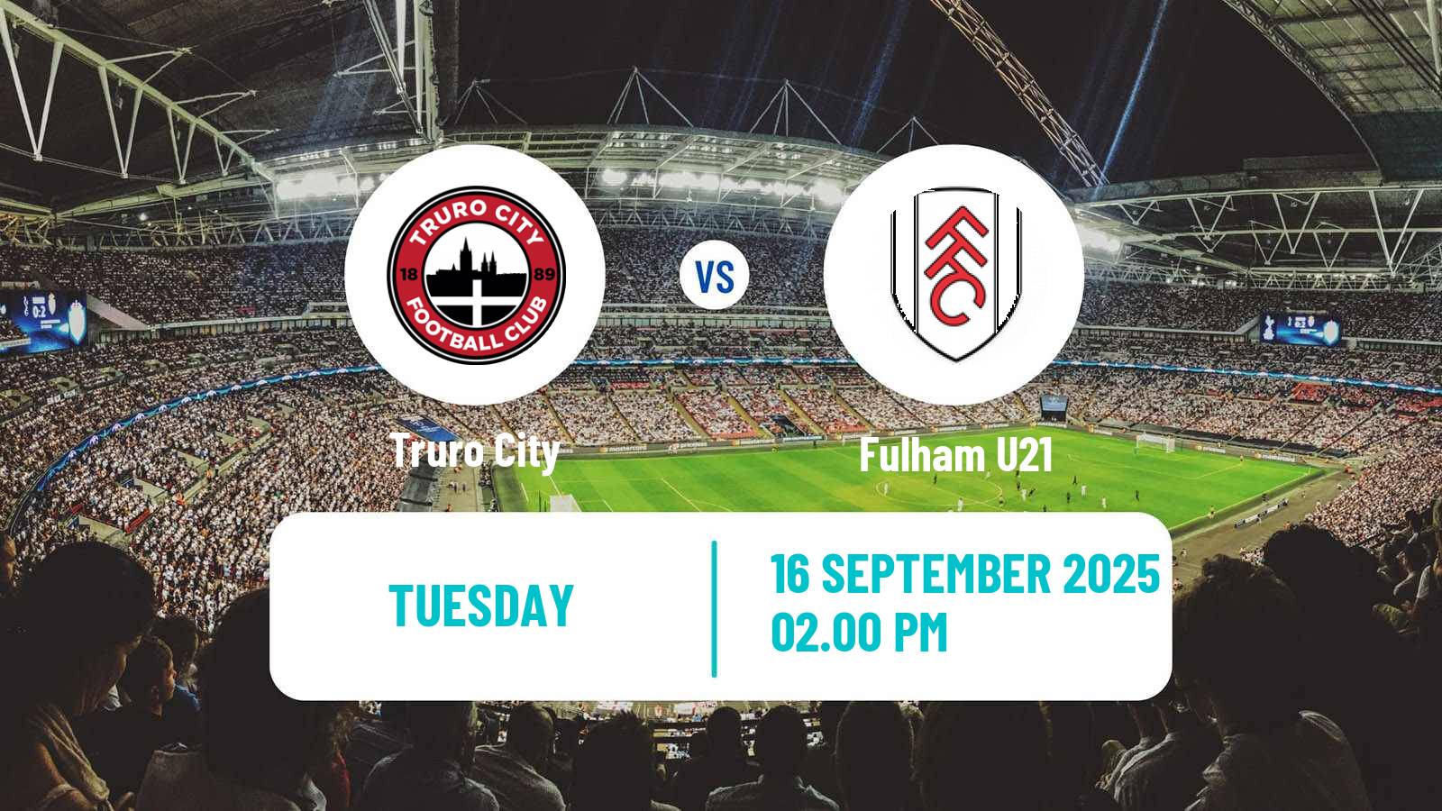 Football English National League Cup Truro City - Fulham U21