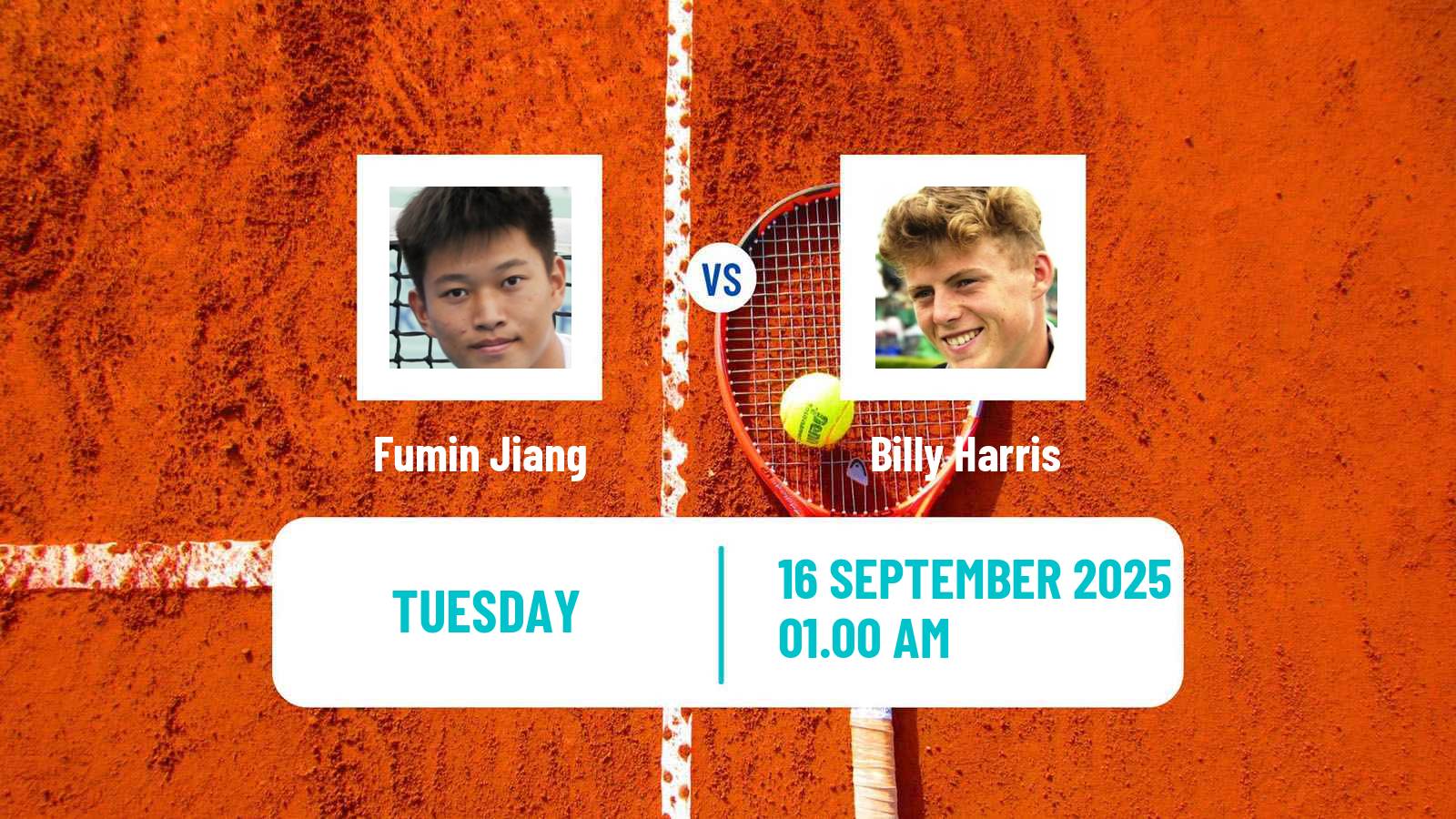 Tennis ATP Chengdu Fumin Jiang - Billy Harris