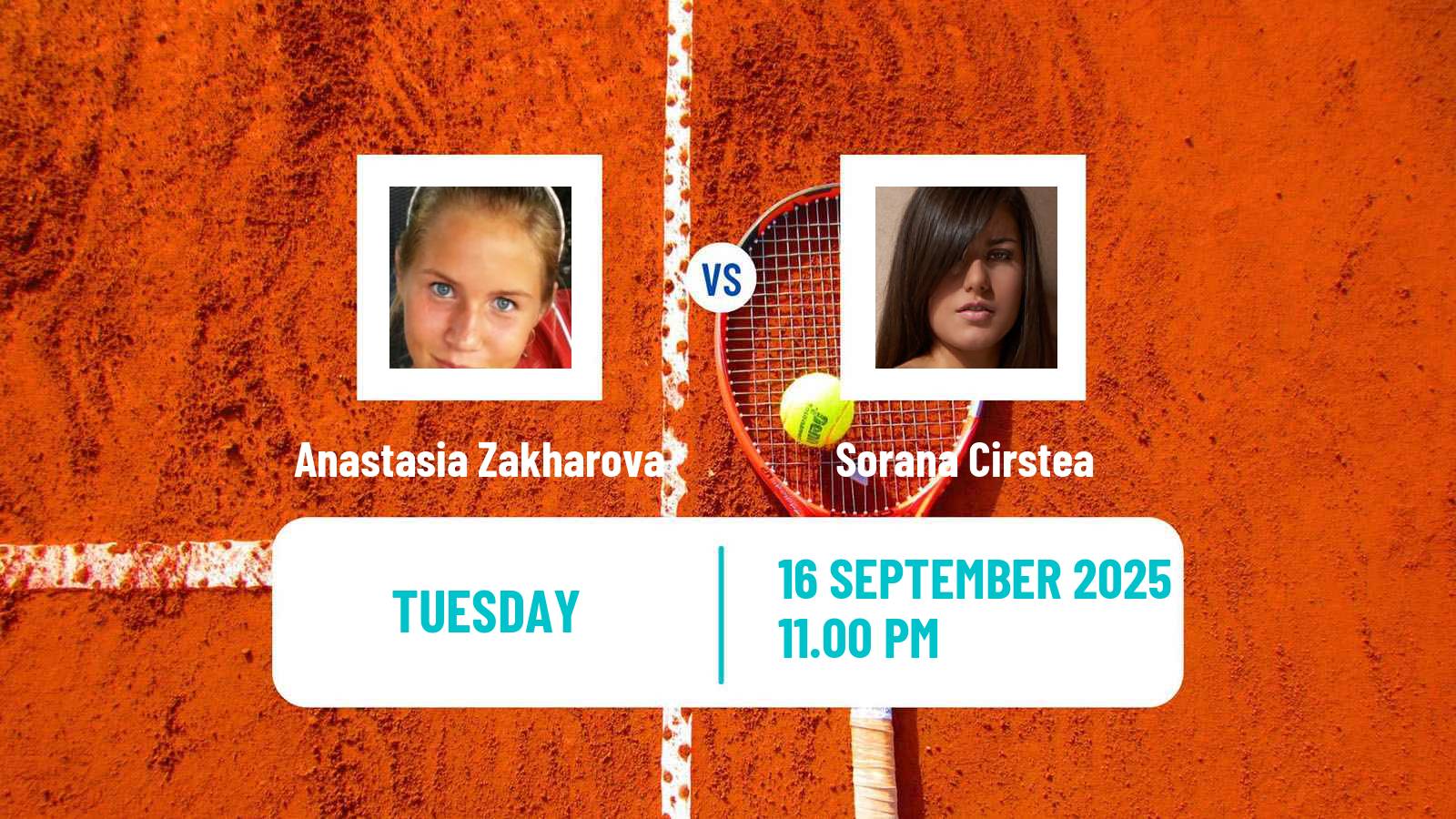 Tennis WTA Seoul Anastasia Zakharova - Sorana Cirstea