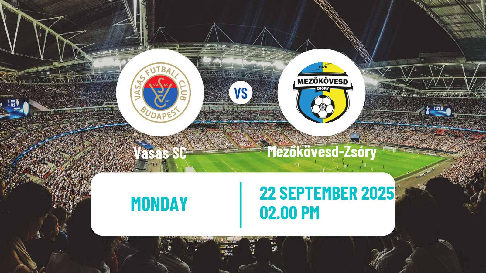 Football Hungarian NB II Vasas - Mezőkövesd-Zsóry