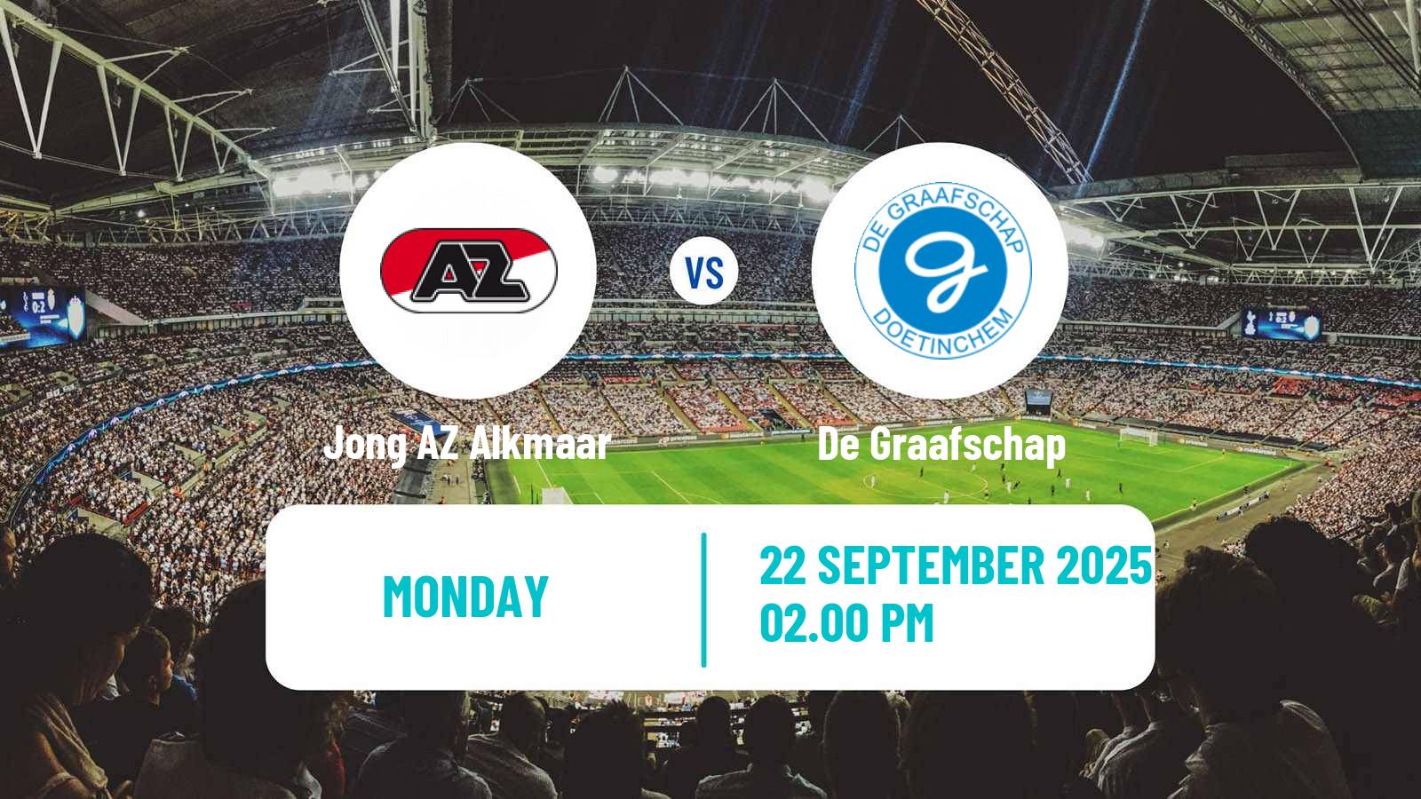 Football Dutch Eerste Divisie Jong AZ Alkmaar - De Graafschap