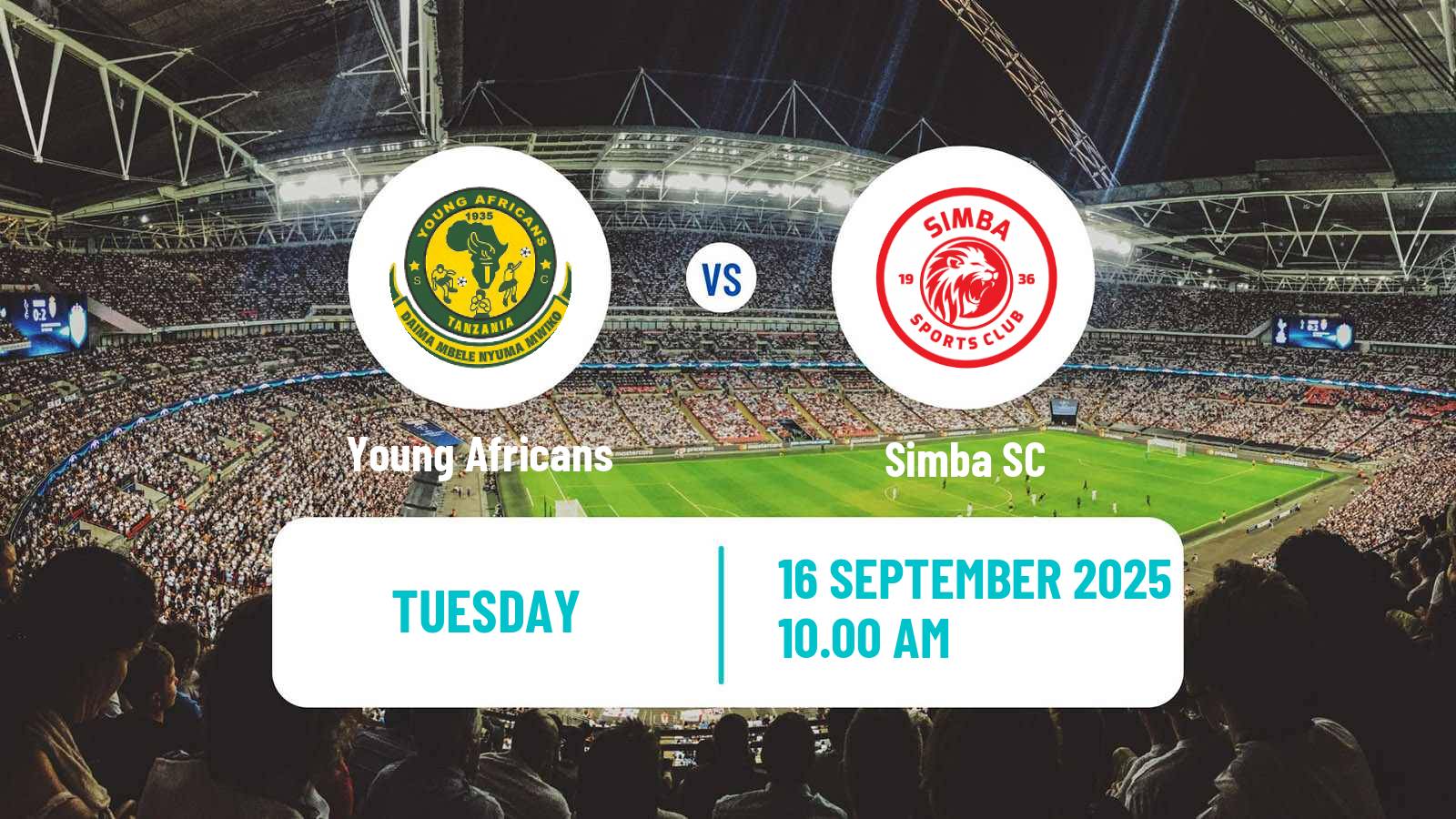 Football Tanzanian Community Shield Young Africans - Simba