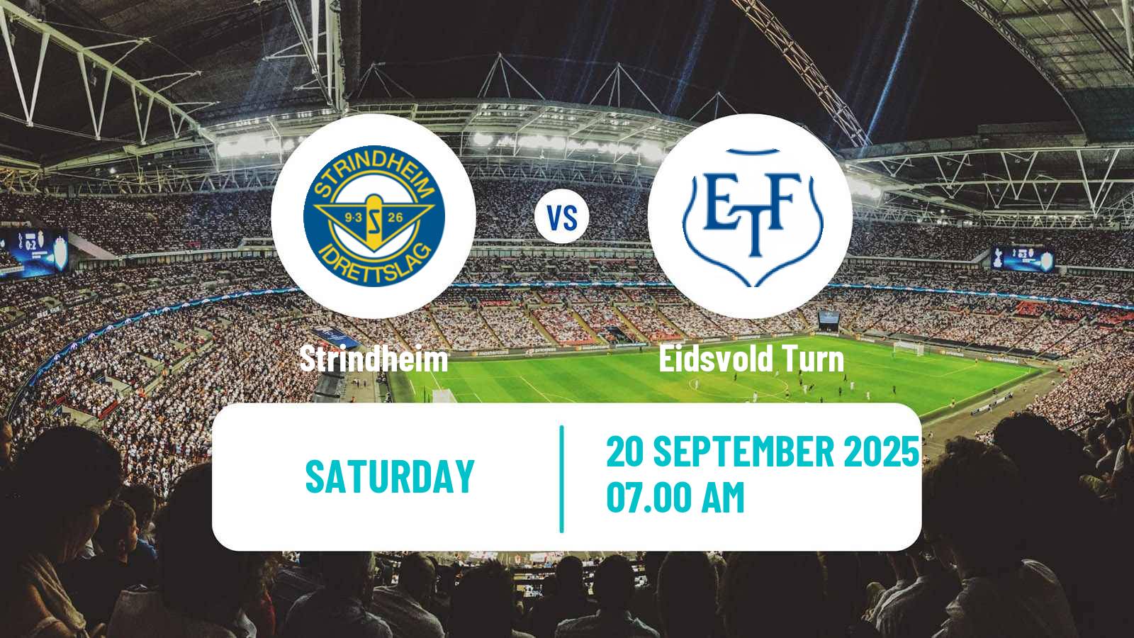 Football Norwegian Division 2 - Group 2 Strindheim - Eidsvold Turn