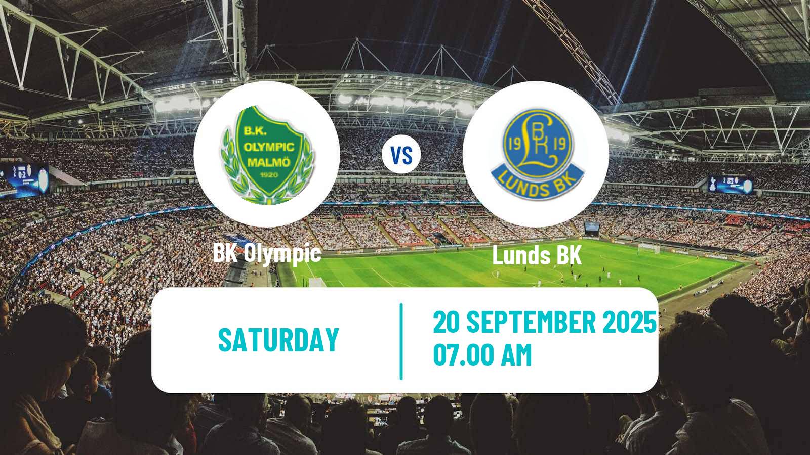 Football Swedish Division 1 Södra Olympic - Lunds