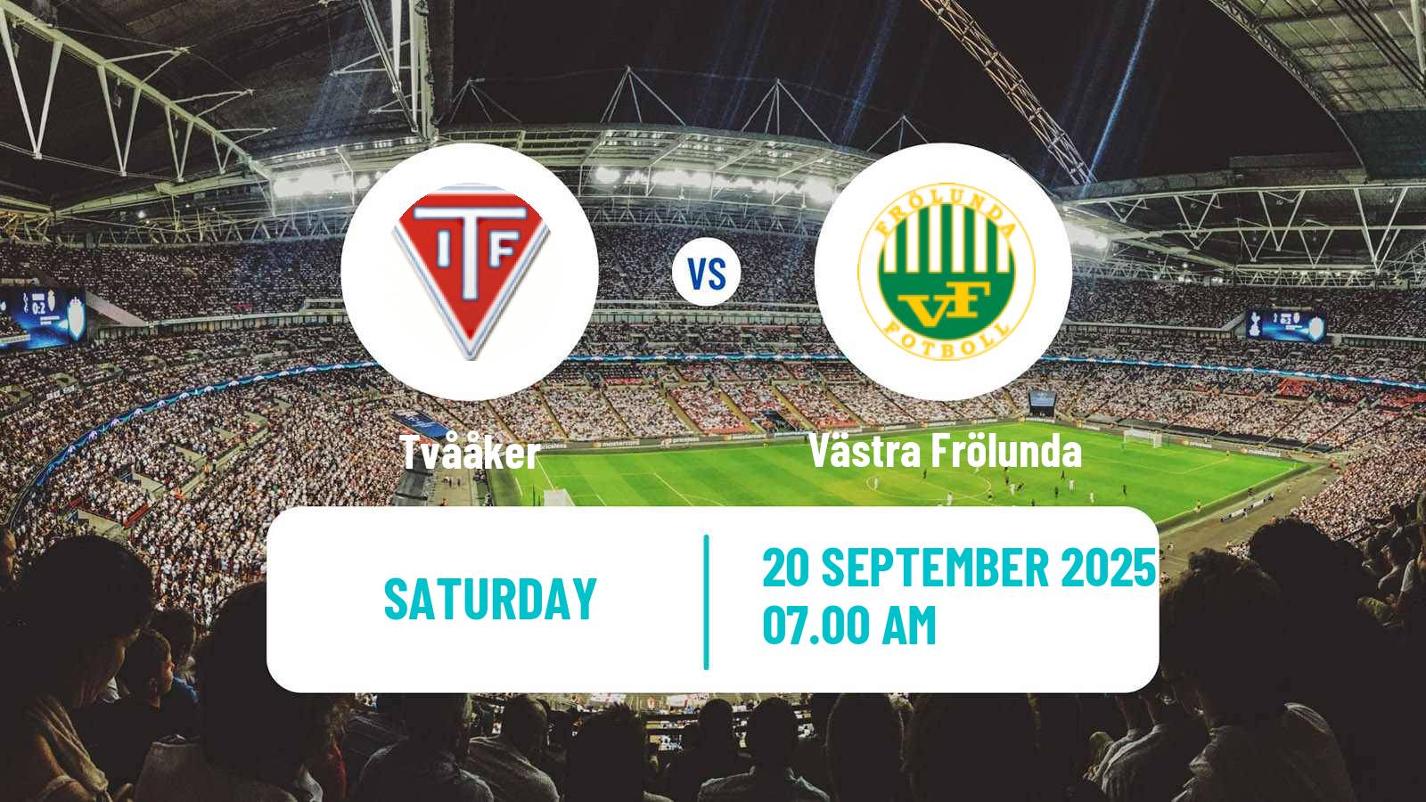 Football Swedish Division 2 - Västra Götaland Tvååker - Västra Frölunda