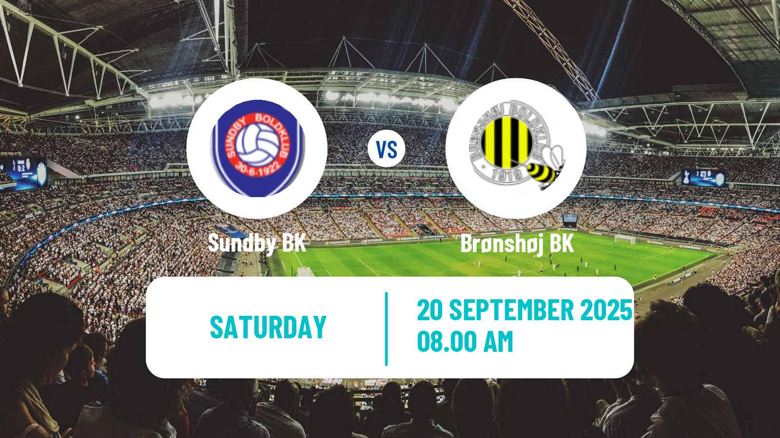 Football Danish 3 Division Sundby - Brønshøj BK