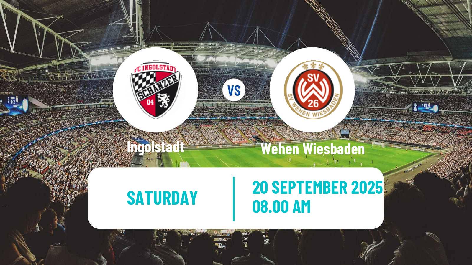 Football German 3 Bundesliga Ingolstadt - Wehen Wiesbaden