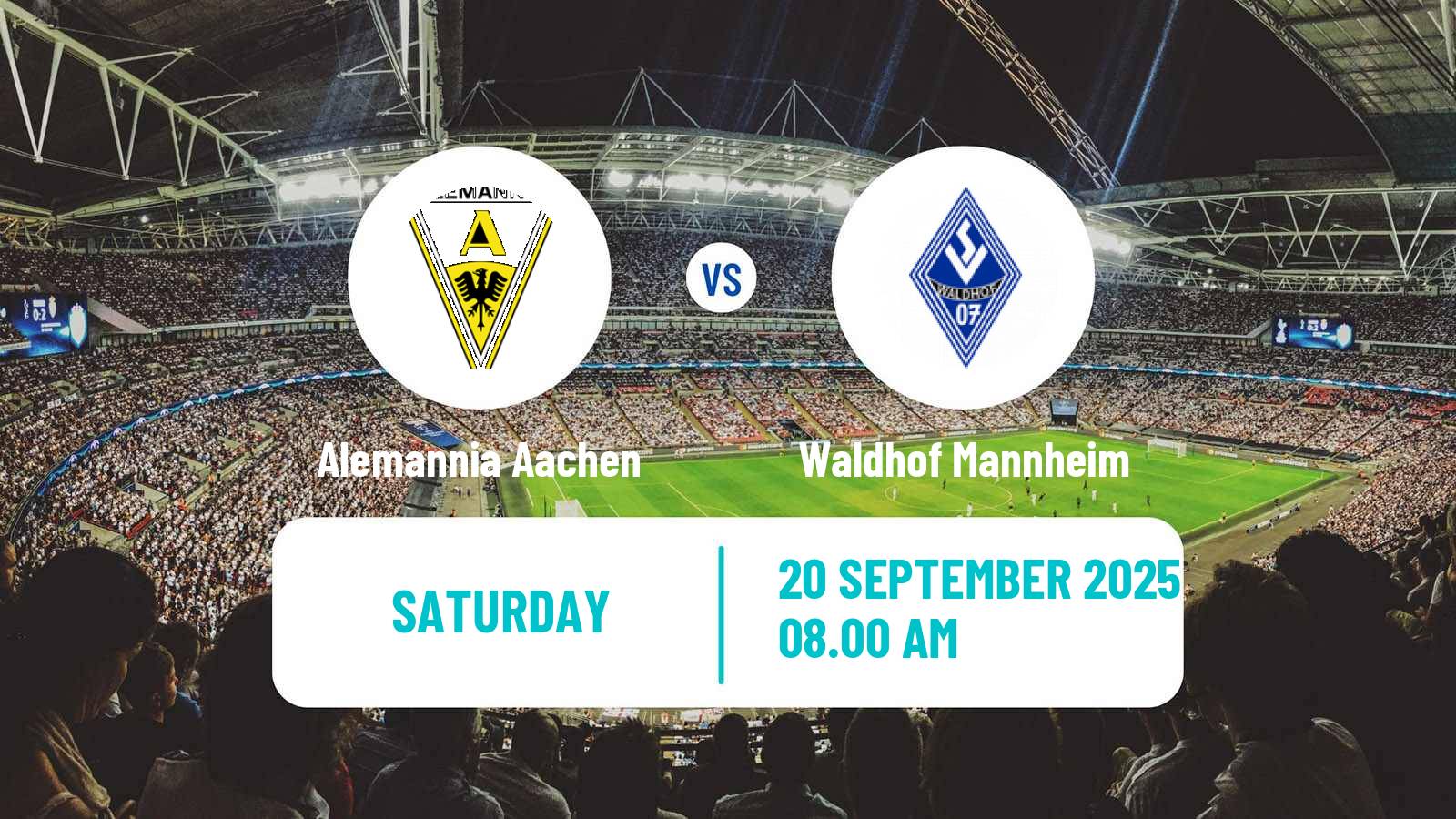 Football German 3 Bundesliga Alemannia Aachen - Waldhof Mannheim